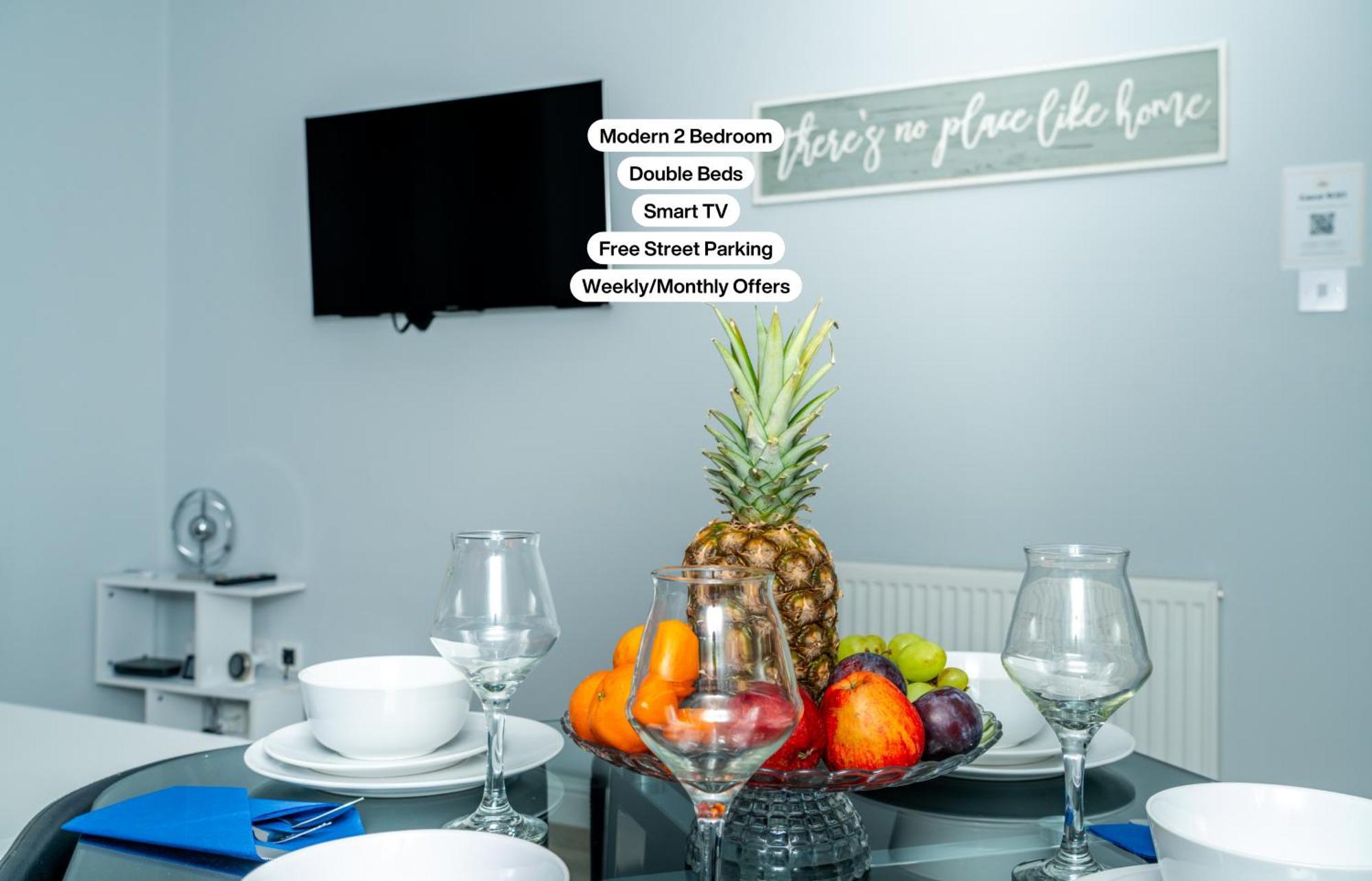 Central Serviced Apartments - 2 Bedroom - Ground Floor - Monthly & Weekly Bookings Welcome - Free Street Parking - 2 Double Beds - Wifi - Smart Tvs In Rooms - Fully Equipped - Heating 24-7 - Contractor & Short Stay Favourite Dundee Zewnętrze zdjęcie